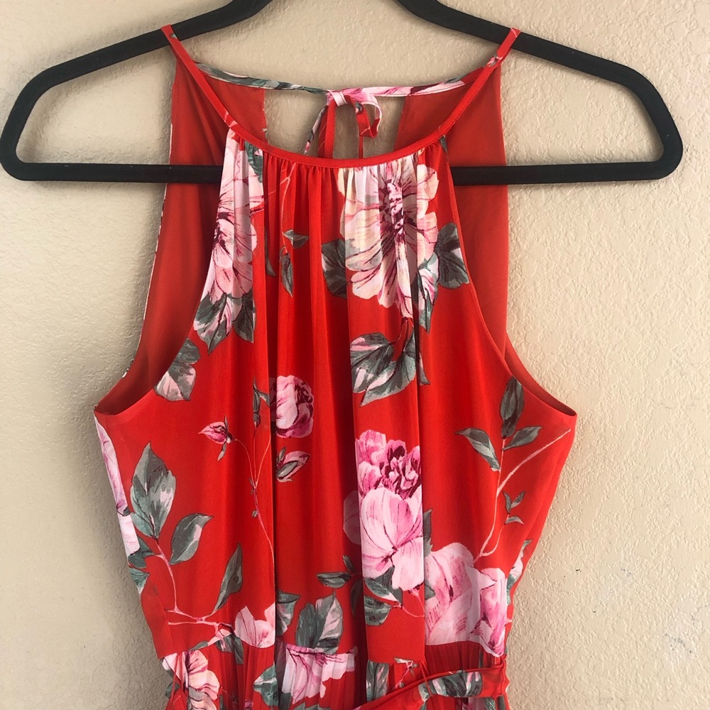 NWT Eliza J floral accordion pleated maxi dress. - Picture 7 of 15